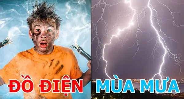 Thận trọng khi sử dụng thiết bị điện và Tivi tại gia mùa mưa bão