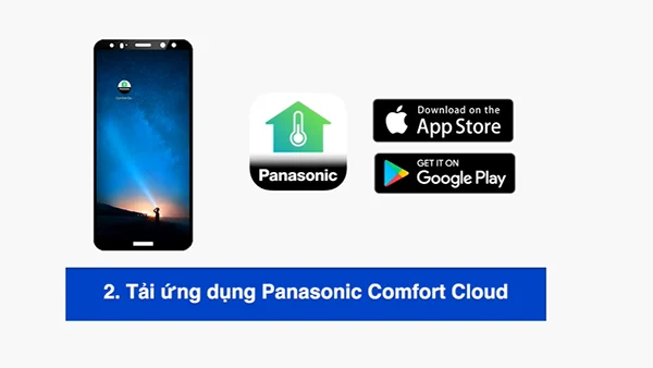 Hướng dẫn kết nối máy lạnh Panasonic với ứng dụng Panasonic Comfort Cloud bằng smartphone