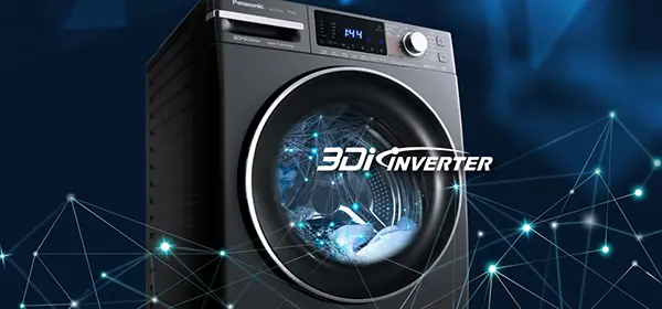 Thế hệ máy giặt Panasonic thông minh với động cơ 3Di Inverter