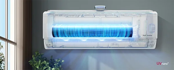 Công nghệ UV Nano diệt khuẩn bằng tia UV trên máy lạnh LG Dual Cool