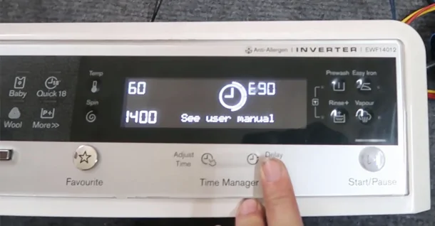 Lỗi E90 máy giặt Electrolux: Nguyên nhân và cách khắc phục
