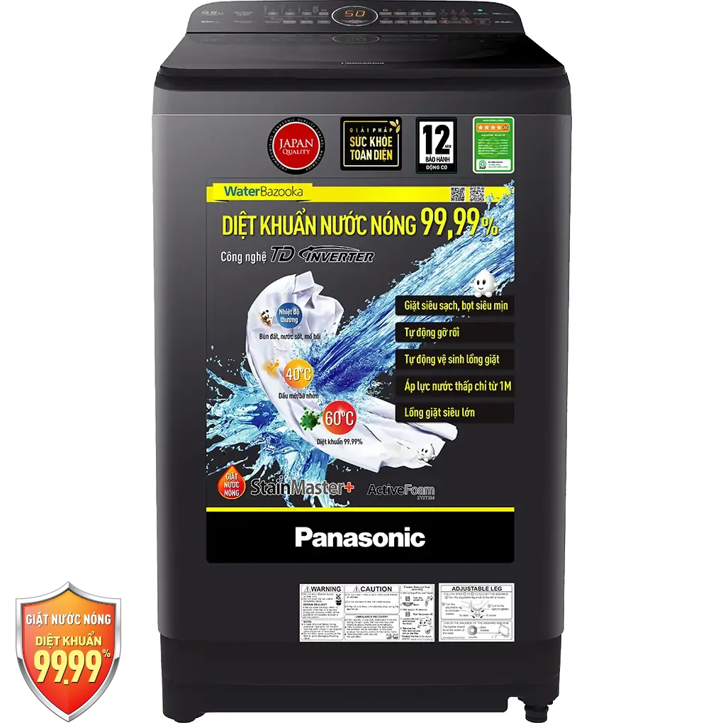 Máy Giặt Panasonic Inverter 9.5 Kg NA-FD95V1BRV