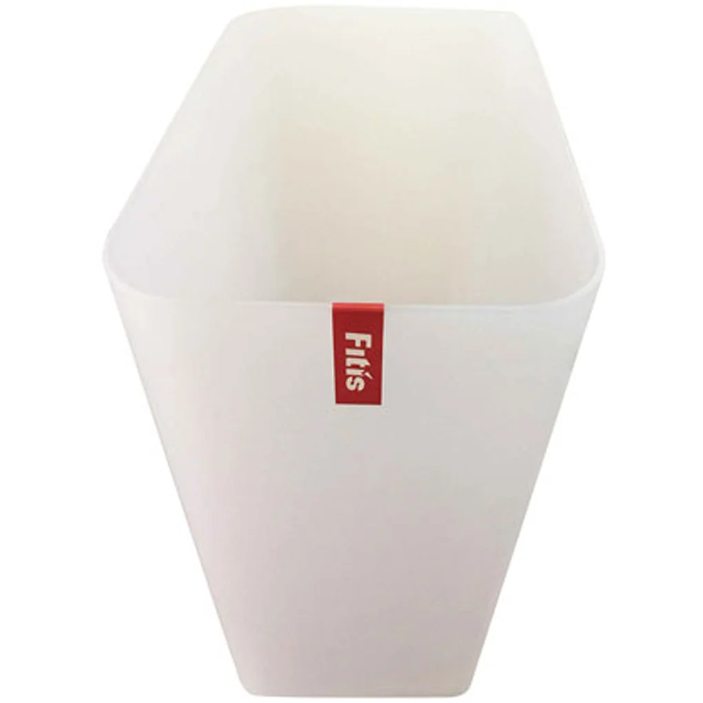 Thùng Rác Fitis Mono Chữ Nhật Trắng 10L