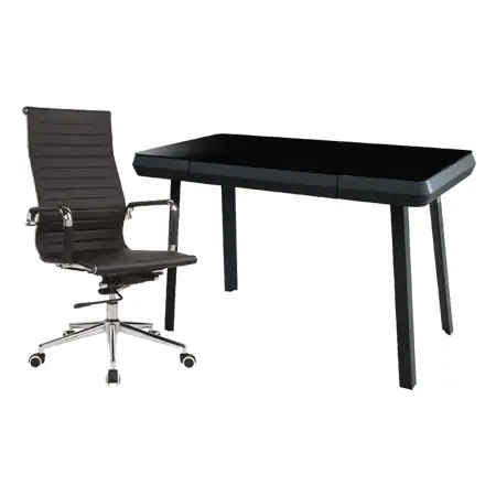 Bộ Bàn Làm Việc NORTH YSL-18D-002 + Ghế Văn Phòng 5728-H