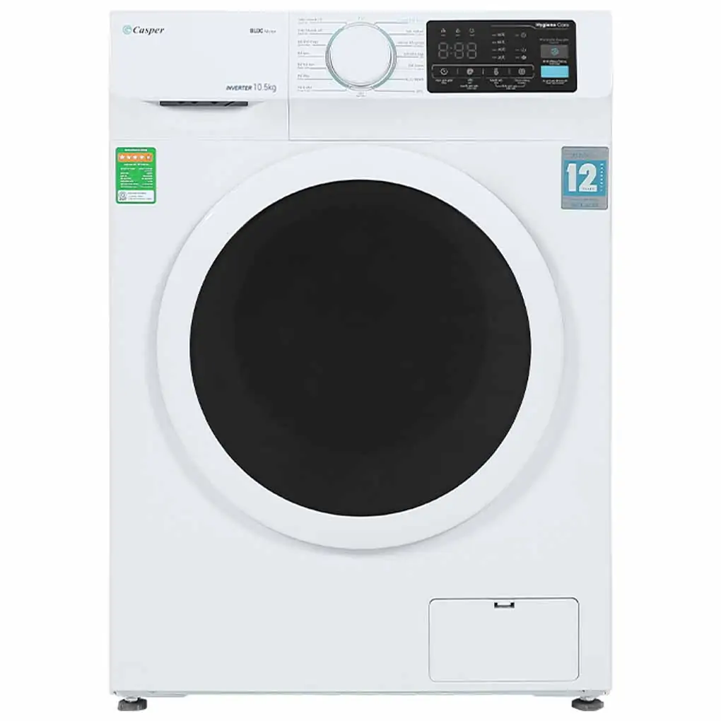 Máy Giặt Casper Inverter 10.5 KG WF-105I140BWC