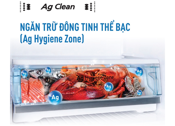 Ngăn trữ đông tinh thể bạc Ag Hygiene Zone