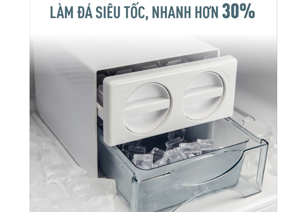 Làm đá siêu tốc, nhanh hơn 30%