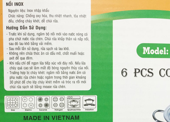 Bộ Nồi CAVALLI CVL-CL06
