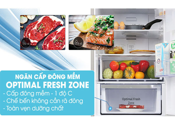 tủ lạnh với ngăn đông mềm Optimal Fresh Zone