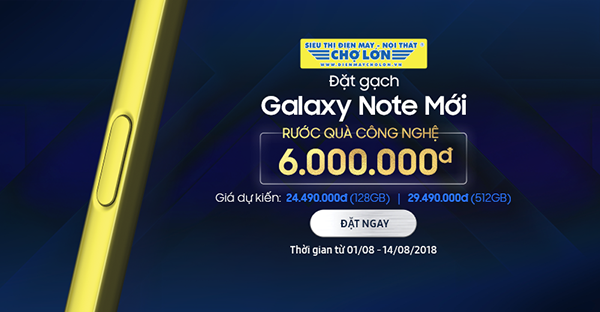 Samsung Galaxy Note 9 chính thức ra mắt: màn hình 6,4 inch, RAM 8GB, bộ nhớ 512GB, Pin 4000mAh