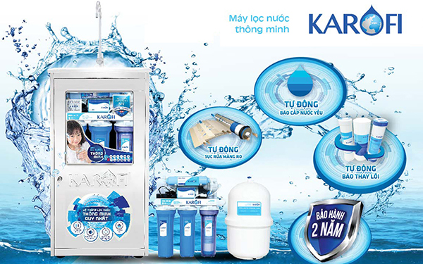 Máy lọc nước Karofi là hãng sản xuất gia dụng thương hiệu Việt