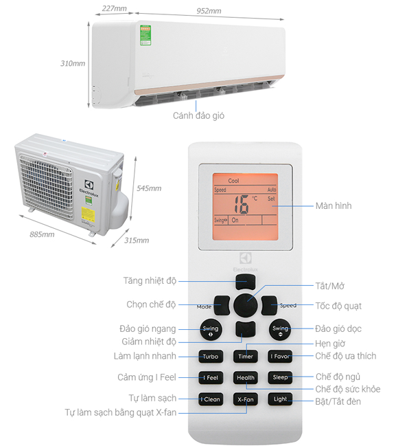 Máy Lạnh ELECTROLUX Inverter 2 HP ESV18CRR-C2