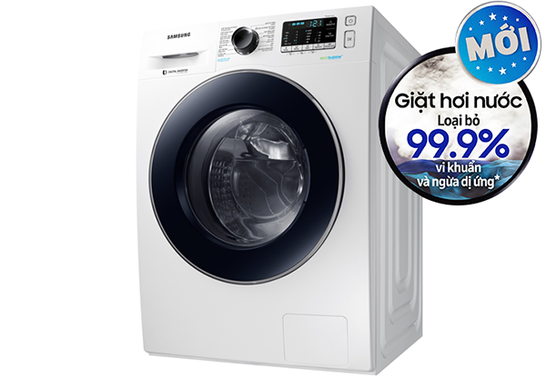 Máy giặt lồng ngang Samsung 8.0 KG WW80J54E0BW/SV có thiết kế nhỏ gọn, sang trọng.