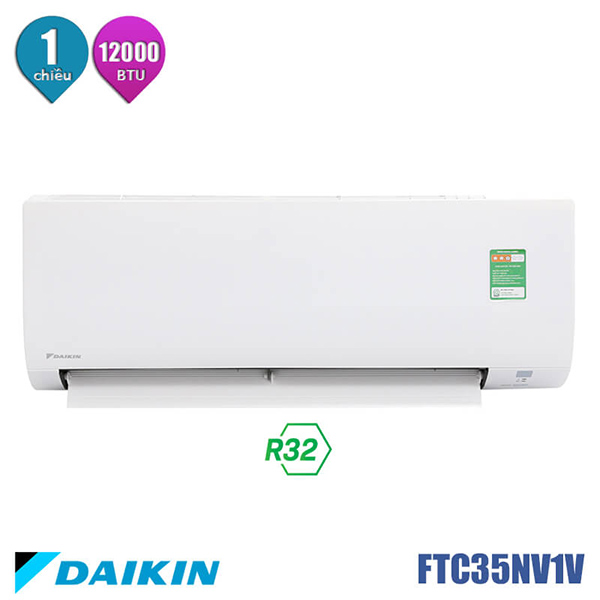 Máy lạnh Daikin 1.5 HP FTC35NV1V/RC35NV1V có thiết kế đơn giản nhưng sang trọng.