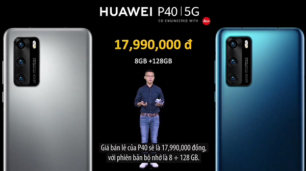 Bộ đôi Huawei P40 và P40 Pro chính thức có mặt tại Việt Nam