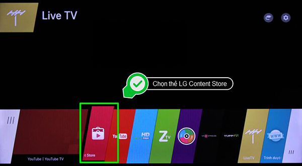 Hướng dẫn các bước tải ứng dụng trên smart tivi LG chạy hệ điều hành WebOS