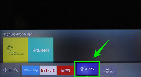 Hướng dẫn cách tải ứng dụng trên smart tivi Samsung