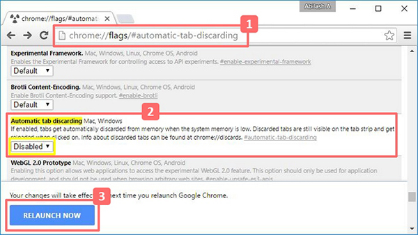 Chia sẻ cách chặn Google Chrome tự động tải các tab cũ để tránh bị đầy bộ nhớ RAM