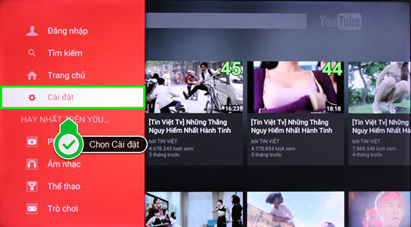 Hướng dẫn cách chia sẻ video YouTube từ điện thoại, máy tính bảng, laptop lên Smart tivi
