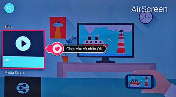 Hướng dẫn cách chiếu màn hình iPhone lên smart tivi Sony 2018