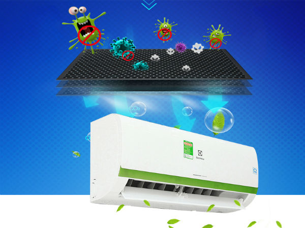 Hệ thống làm sạch không khí 5 lớp trên máy lạnh Electrolux