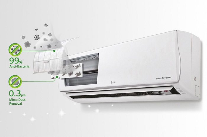 Máy lạnh LG đời mới tăng cường ion, tăng cường độ ẩm, không làm khô da