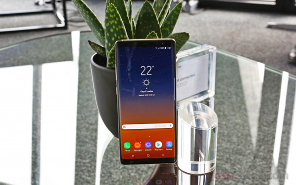 Galaxy Note 8 có màn hình được đánh giá cao.