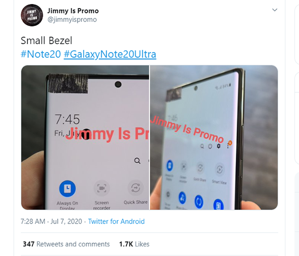 Đây chính là Galaxy Note 20 sắp được ra mắt?