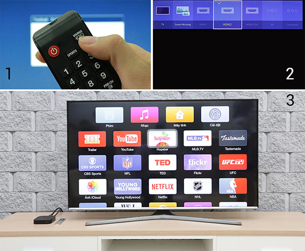 Hướng dẫn cách chuyển hình từ iPhone lên tivi mà không cần dây cáp 