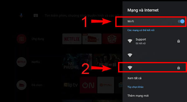 Hướng dẫn cách kết nối mạng Wifi trên Android tivi TCL 2019 đơn giản và dễ hiểu nhất