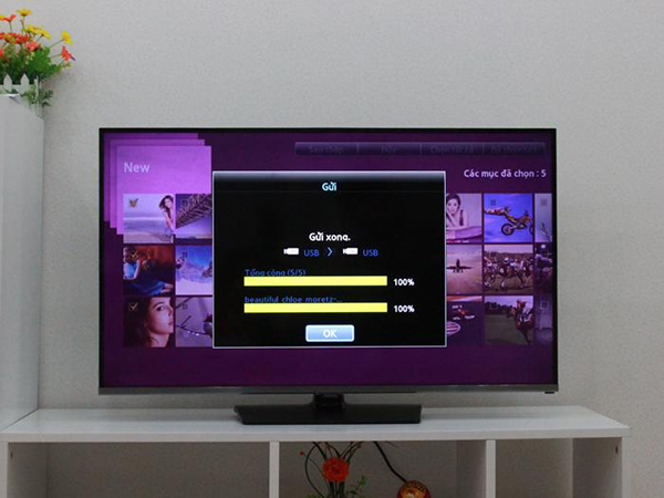 Hướng dẫn cách sao chép dữ liệu trên tivi Samsung