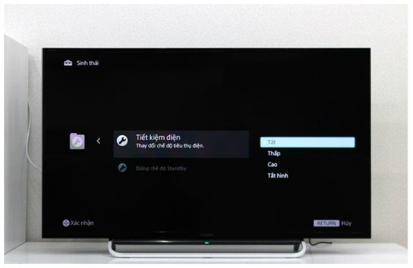 Hướng dẫn sử dụng chế độ tiết kiệm điện trên Tivi Sony