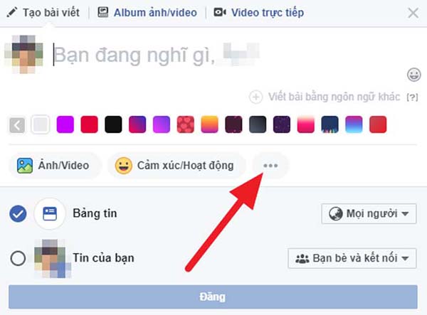 Hướng dẫn tạo một danh sách trên status trên Facebook
