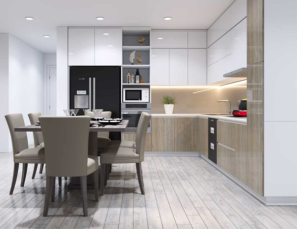 Những không gian bếp đẹp hiện đại cho nhà ống và chung cư