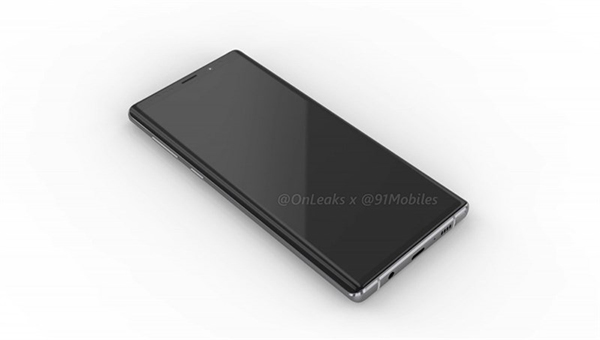 Samsung Galaxy Note 9 lộ diện hình ảnh sắc nét trong một render mới
