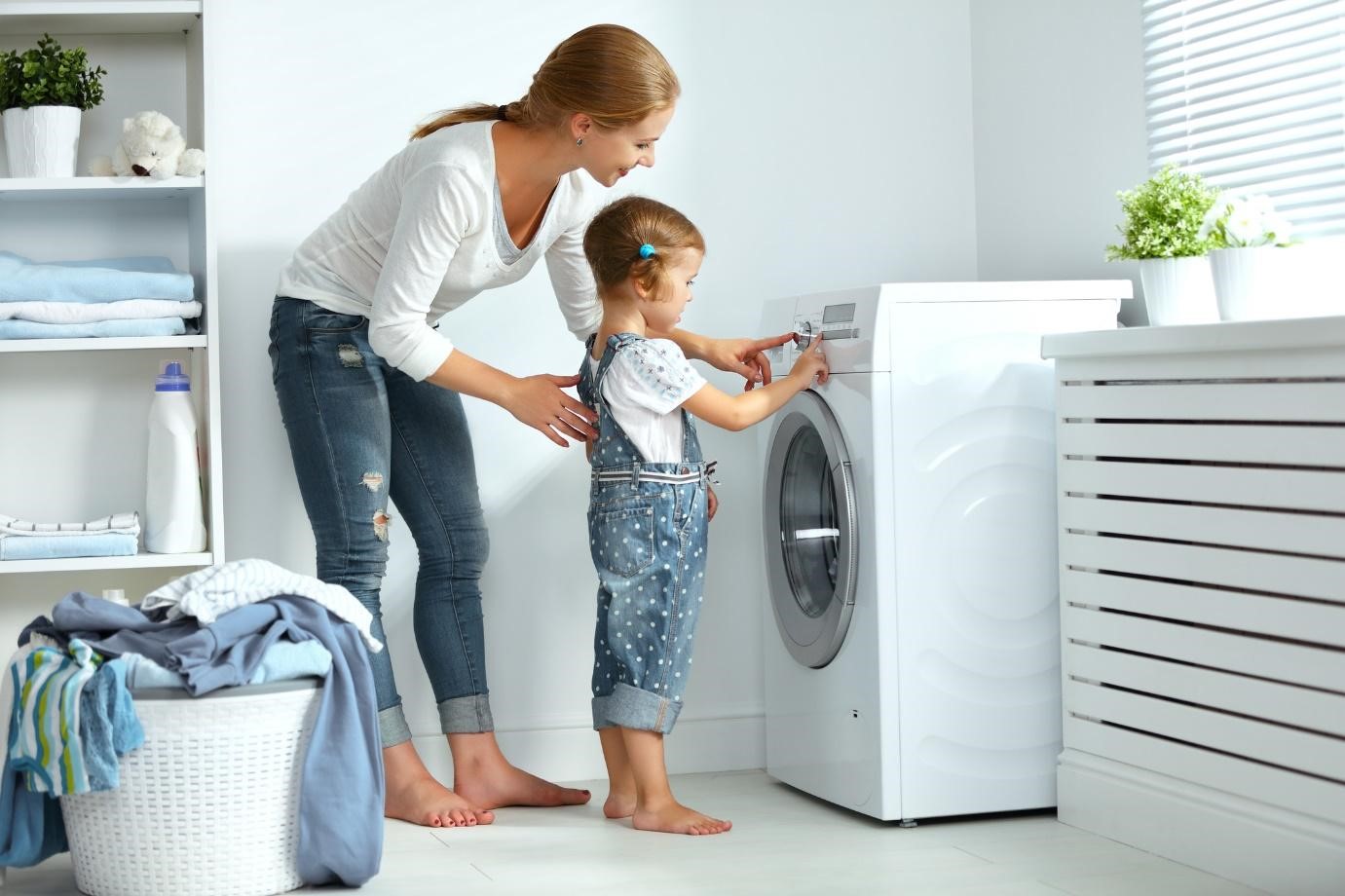 Mua máy giặt đúng kích thước và nhu cầu sử dụng của gia đình