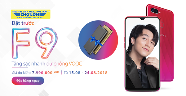 Oppo F9 lộ diện với thiết kế màn hình “giọt nước, sạc nhanh VOCC, đặt trước nhận quà giá trị lớn