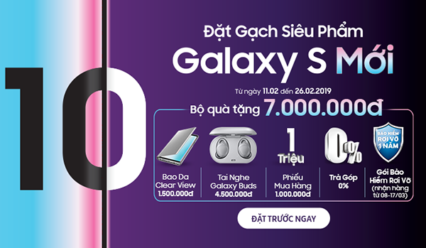 Samsung Galaxy S10/S10+ chính thức ra mắt:vân tay dưới màn hình, RAM 8GB, nhiều camera hơn 