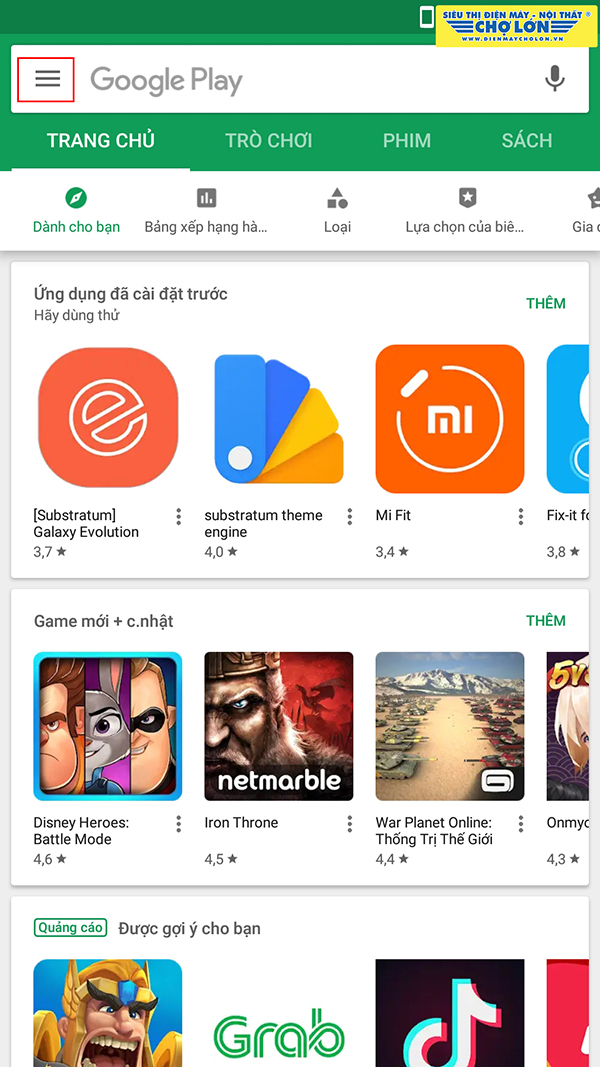 Làm thế nào để tắt tính năng tự động cập nhật từ Google Play