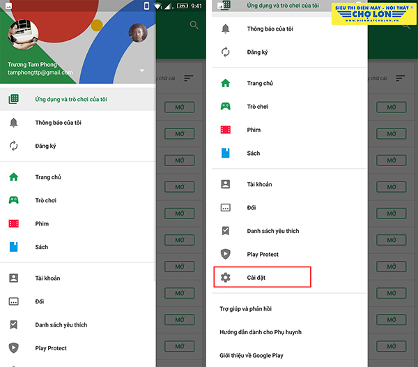 Làm thế nào để tắt tính năng tự động cập nhật từ Google Play