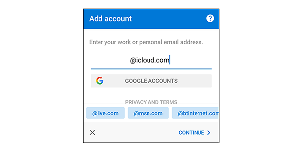 Làm thế nào để cài đặt iCloud email trên smartphone Android?