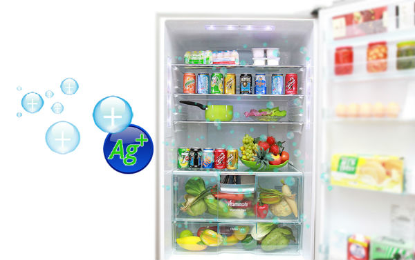 Công nghệ Ag Clean giúp tủ lạnh được bảo vệ khỏi các vi khuẩn có hại