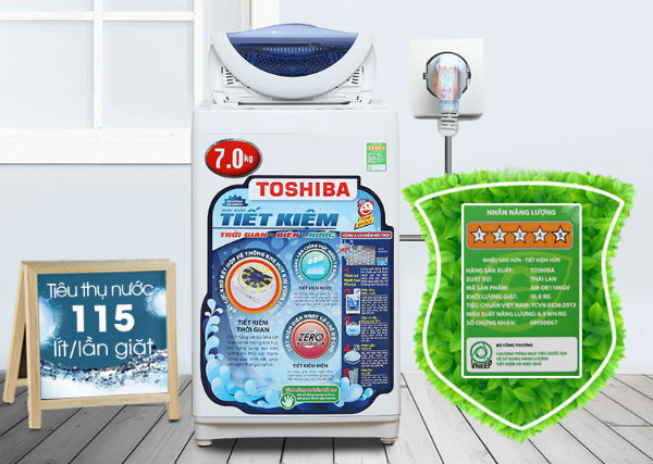 Máy giặt Toshiba 7.0 Kg AW-A800SV, WG