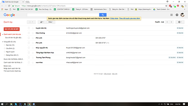 Làm sao để truy cập vào Danh bạ trên giao diện Gmail mới?