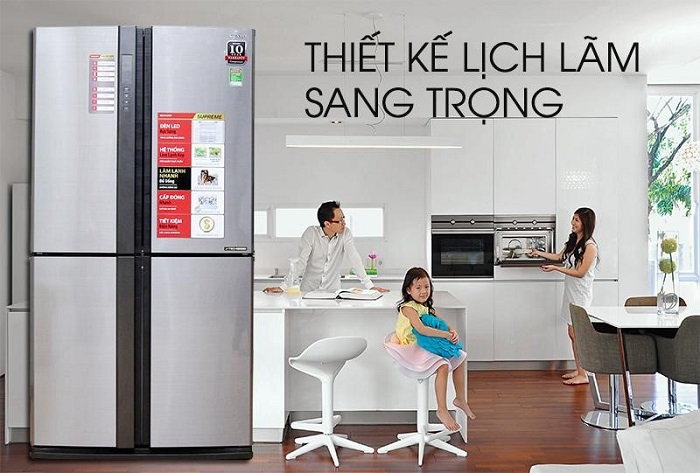 Tủ lạnh side by side LG mang thiết kế sang trọng