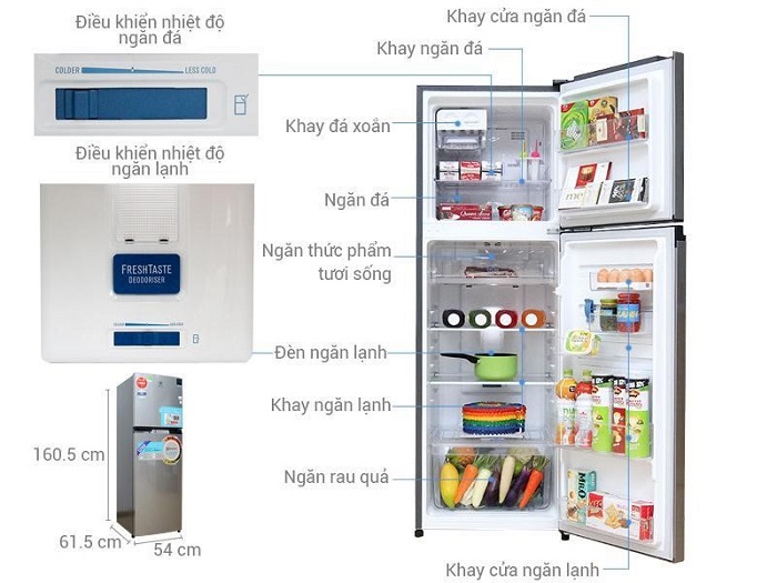 Tủ lạnh Electrolux ETB- 2600MG hiện đại và tiết kiệm điện năng