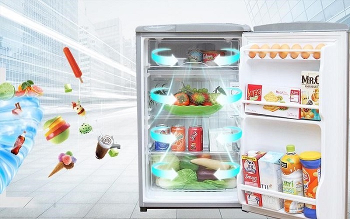  Chế độ làm lạnh nhanh làm cho tủ lạnh Aqua mini giữ được độ tươi ngon cho thực phẩm
