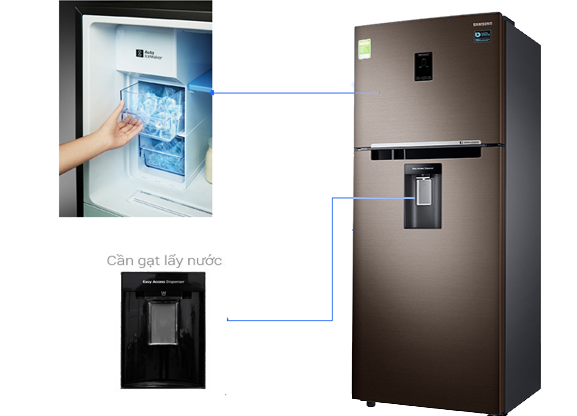 Tủ Lạnh SAMSUNG Inverter 360 Lít RT35K5982BS/SV