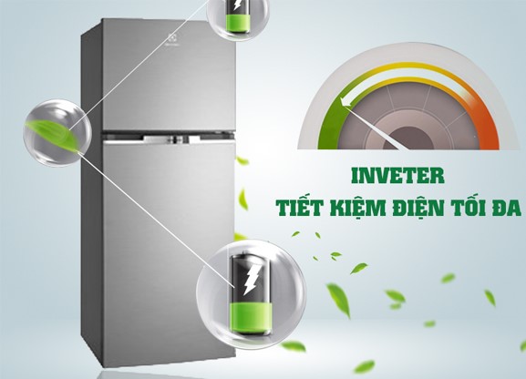 Tủ lạnh Electrolux ETB- 2600MG sử dụng công nghệ Inverter tiết kiệm điện tối đa
