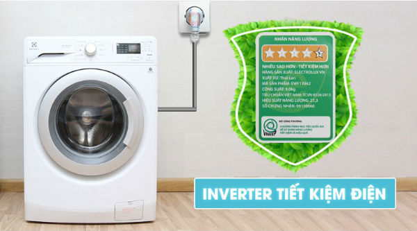 Chọn máy giặt cửa ngang được áp dụng công nghệ Inverter tiệt kiệm điện